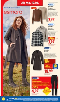 Damenmantel Angebot im Lidl Prospekt, gültig von 19.10.2026 bis 24.10.2026 Damenmantel Angebot im aktuellen Lidl Prospekt auf Seite 34