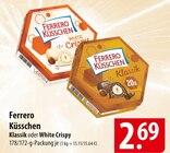 Ferrero Küsschen Klassik oder White Crispy Angebote bei famila Nordost Falkensee für 2,69 €