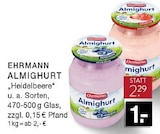 Almighurt Heidelbeere Angebote von Ehrmann bei EDEKA Gladbeck für 1,00 €