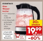 Aktuelles Glas-Wasserkocher Angebot bei Netto Marken-Discount in Ludwigshafen (Rhein) ab 19,99 €