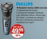 Rasierer Series 3000 im Angebot bei V-Markt in Regensburg Rasierer Series 3000 Angebote von PHILIPS bei V-Markt Regensburg für 49,99 €