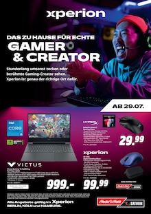 Aktueller MediaMarkt Saturn Prospekt (Berlin, 9 Seiten zum blättern MediaMarkt Saturn Prospekt DAS ZUHAUSE FÜR ECHTE GAMER & CREATOR mit 9 Seiten
