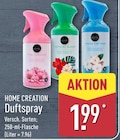 Duftspray von HOME CREATION für 1,99 € bei ALDI Nord im Angebot Duftspray von HOME CREATION im aktuellen ALDI Nord Prospekt