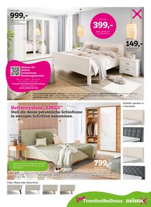 Bett im mömax Prospekt "15% Extrarabatt - auf fast den gesamten Einkauf" mit 12 Seiten (Regensburg)