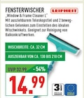 Fensterwischer von Leifheit für 14,99 € bei Marktkauf im Angebot Fensterwischer von Leifheit im aktuellen Marktkauf Prospekt