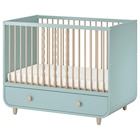 Babybett mit Schubfach helltürkis Angebote von MYLLRA bei IKEA Solingen für 399,00 €