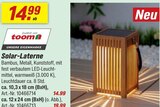 Solar-Laterne im Angebot bei toom Baumarkt in Kamen Solar-Laterne Angebote von toom bei toom Baumarkt Kamen für 14,99 €