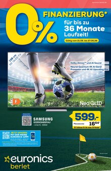 EURONICS Prospekt der Woche "0% FINANZIERUNG" Seite 1, 21.05.2026 bis 27.05.2026 für Hagen Aktueller EURONICS Prospekt "0% FINANZIERUNG" Seite 1 von 8 Seiten für Hagen