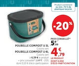 Poubelle Compost 3 L - U en promo chez Super U Rennes à 4,79 €