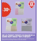 -30% Sur les produits présents en magasin de la gamme Draps housse MOTS D'ENFANTS - MOTS D'ENFANTS en promo chez E.Leclerc Chartres