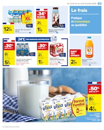 Prix et réduction Lait dans le prospectus Carrefour en cours Offre Lait dans le catalogue Carrefour du moment à la page 41