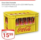 Aktuelle Cola Angebote bei GLOBUS in Brühl Aktuelles Coca-Cola Limonade Angebot bei GLOBUS in Brühl ab 15,99 €
