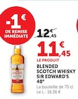 Blended Scotch Whisky 40° - Sir Edward's - Super U à Épinal Blended Scotch Whisky 40° - Sir Edward's en promo chez Super U Épinal à 11,45 €