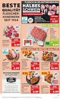 Schweinefleisch im Kaufland Prospekt "Aktuelle Angebote" mit 64 Seiten (Heilbronn)