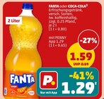 Aktuelles FANTA oder COCA-COLA Angebot bei Penny in Freiberg ab 1,29 €
