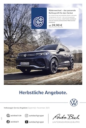 Volkswagen Prospekt "Herbstliche Angebote." für Diez, 1 Seite, 01.09.2025 - 30.11.2025 Volkswagen Prospekt "Herbstliche Angebote." für Diez, 1 Seite, 01.09.2025 - 30.11.2025