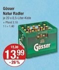 Natur Radler im V-Markt Prospekt Natur Radler von Gösser im aktuellen V-Markt Prospekt für 13,99 €