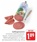 Geflügelsalami im Angebot bei E center in Aalen Geflügelsalami Angebote von Bille bei E center Aalen für 1,89 €