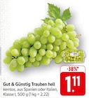 Trauben hell im Angebot bei EDEKA in Stuttgart Trauben hell Angebote von Gut & Günstig bei EDEKA Stuttgart für 1,11 €