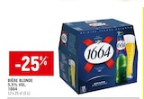 Bière blonde 5,5% vol. - 1664 en promo chez Spar Antibes