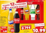 Erfrischungsgetränke im Angebot bei Kaufland in Flensburg Erfrischungsgetränke Angebote von COCA-COLA, FANTA, SPRITE oder MEZZO MIX bei Kaufland Flensburg für 10,99 €
