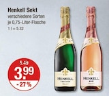 Sekt von Henkell im aktuellen V-Markt Prospekt für 3,99 €