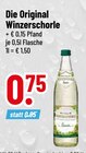 Trinkgut Brannenburg - Die Original Winzerschorle Angebot im Prospekt Die Original Winzerschorle bei Trinkgut im Brannenburg Prospekt für 0,75 €