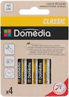 4 piles alcaline LR6/AA - DOMÉDIA - Intermarché Super à Villeurbanne 4 piles alcaline LR6/AA - DOMÉDIA en promo chez Intermarché Super Villeurbanne à 0,79 €
