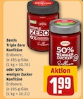 Triple Zero Konfitüre oder 50% weniger Zucker Konfitüre von Zentis für 1,99 € bei REWE im Angebot Triple Zero Konfitüre oder 50% weniger Zucker Konfitüre von Zentis im aktuellen REWE Prospekt