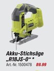 Akku-Stichsäge R18JS-0 Angebote von Ryobi bei toom Baumarkt Stade für 89,99 €