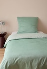 Lot housse de couette et taie d'oreiller 100% coton bio GOTS dans le catalogue Monoprix Forum Des Halles