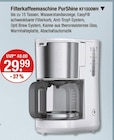 Aktuelles Filterkaffeemaschine PurShine KF15000WH Angebot bei V-Markt in Regensburg ab 29,99 €