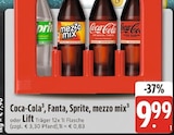 Coca-Cola, Fanta, Sprite, mezzo mix oder Lift bei EDEKA im Spitalhaus Prospekt für 9,99 €