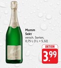 Sekt im Angebot bei Trinkgut in Bensheim Sekt Angebote von Mumm bei Trinkgut Bensheim für 3,99 €