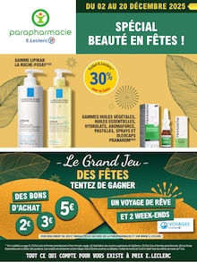 Catalogue E.Leclerc à Lyon cette semaine, valable du 02/12/2025 au 20/12/2025 Prospectus E.Leclerc à Lyon, "SPÉCIAL BEAUTÉ EN FÊTES !", 8 pages de promos valables du 02/12/2025 au 20/12/2025