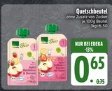 Quetschbeutel Apfel, Himbeere & Banane im aktuellen EDEKA Prospekt für 0,65 €