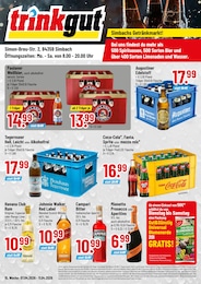Discounter Prospekt von Trinkgut Simbach Trinkgut Prospekt: "Aktuelle Angebote", 4 Seiten, 07.04.2026 - 11.04.2026