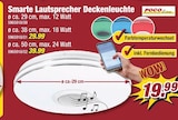 Smarte Lautsprecher Deckenleuchte Angebote von Poco Line bei POCO Amberg für 19,99 €