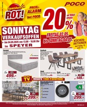 POCO Speyer Prospekt der aktuellen Woche, gültig von 02.05.2025 bis 09.05.2025 Aktueller POCO Speyer Prospekt "Sparstufe ROT!" mit 24 Seiten