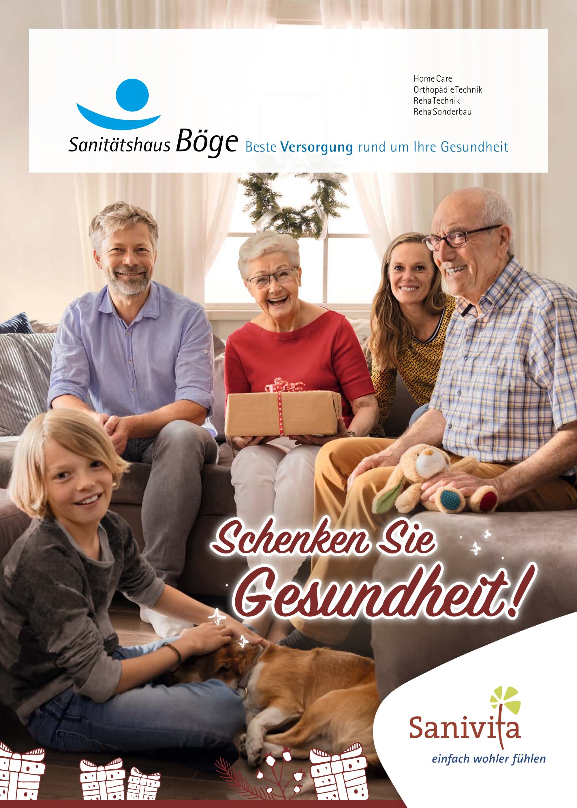 Sanitätshaus Böge GmbH Prospekt für Velbert mit 8 Seiten Sanitätshaus Böge GmbH Prospekt für Velbert: "Schenken Sie Gesundheit!", 8 Seiten, 15.11.2021 - 31.01.2022