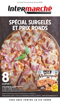 Prospectus Intermarché de la semaine "SPÉCIAL SURGELÉS ET PRIX RONDS" avec 1 pages, valide du 19/08/2025 au 24/08/2025 pour Gannat et alentours