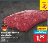 Aktuelles Falsches Filet vom Jungbullen Angebot bei Netto Marken-Discount in Osnabrück ab 1,29 €