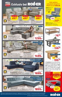 Sofa im ROLLER Prospekt "ROLLER RABATTE" mit 16 Seiten (Dortmund)