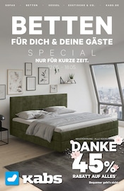 Aktueller Kabs Möbel & Einrichtung Prospekt in Kühlungsborn und Umgebung, "BETTEN SPECIAL" mit 13 Seiten, 12.05.2025 - 18.05.2025