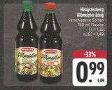 Altmeister Essig Angebote von Hengstenberg bei EDEKA Erlangen für 0,99 €