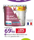 Peinture Blanc Rénovation mat - V33 - Mr. Bricolage à Alès Peinture Blanc Rénovation mat - V33 en promo chez Mr. Bricolage Alès à 69,90 €