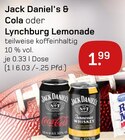 Aktuelles Jack Daniel's, Cola oder Lynchburg Lemonade Angebot bei Akzenta in Hattingen ab 1,99 €