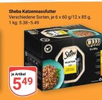 Katzennassfutter Angebote von Sheba bei GLOBUS Maintal für 5,49 €