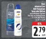 EDEKA Leipzig - advanced Care Anti-Transpirant Spray oder Roll-on Angebot im Prospekt advanced Care Anti-Transpirant Spray oder Roll-on bei EDEKA im Leipzig Prospekt für 2,79 €
