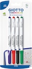 4 feutres effaçables - GIOTTO en promo chez Bureau Vallée 4 feutres effaçables - GIOTTO dans le catalogue Bureau Vallée